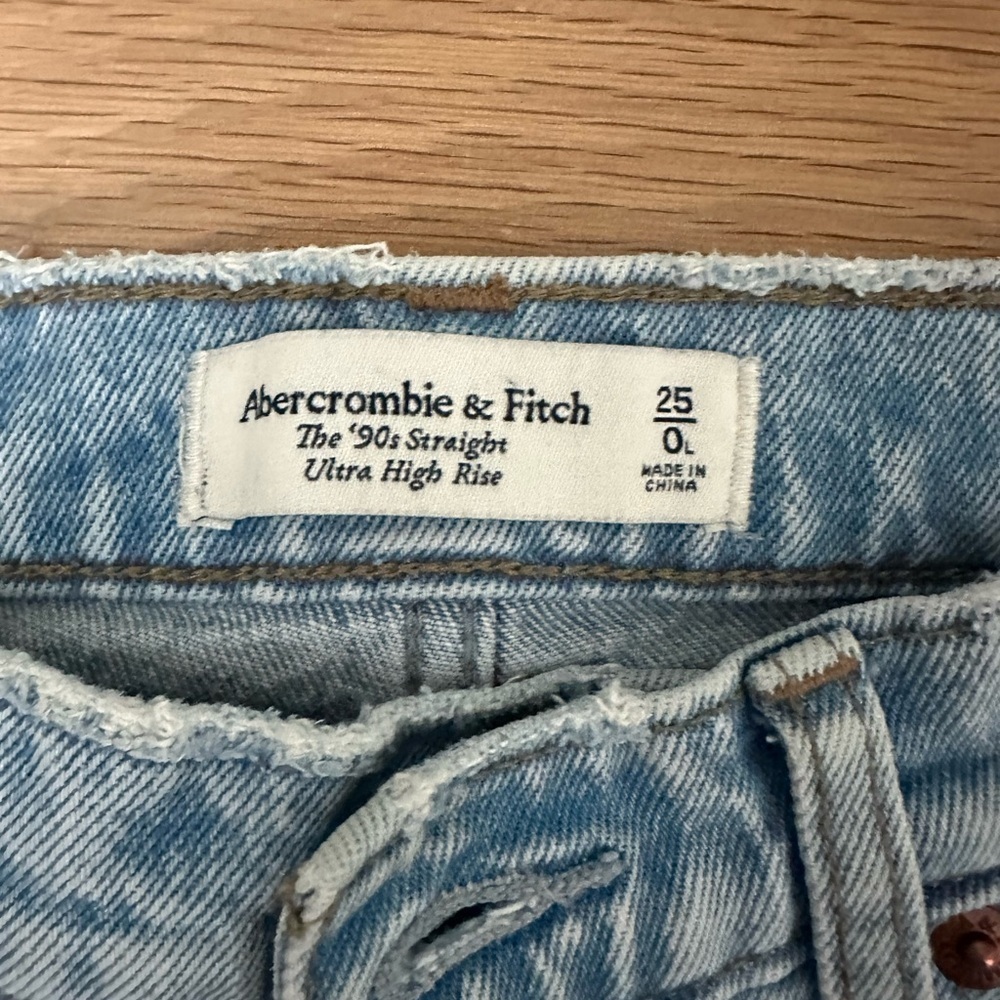 Abercrombie 90s straight ultra high rise jeans - Picture 8 of 10